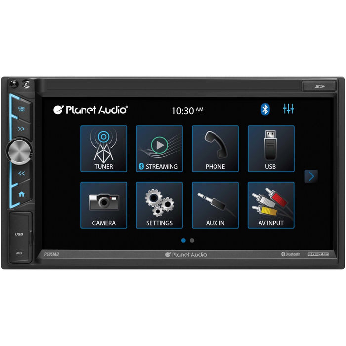 Planet Audio P695MB 6.95" 2 DIN Touchscreen Bluetooth Digital Multimedia Receiver