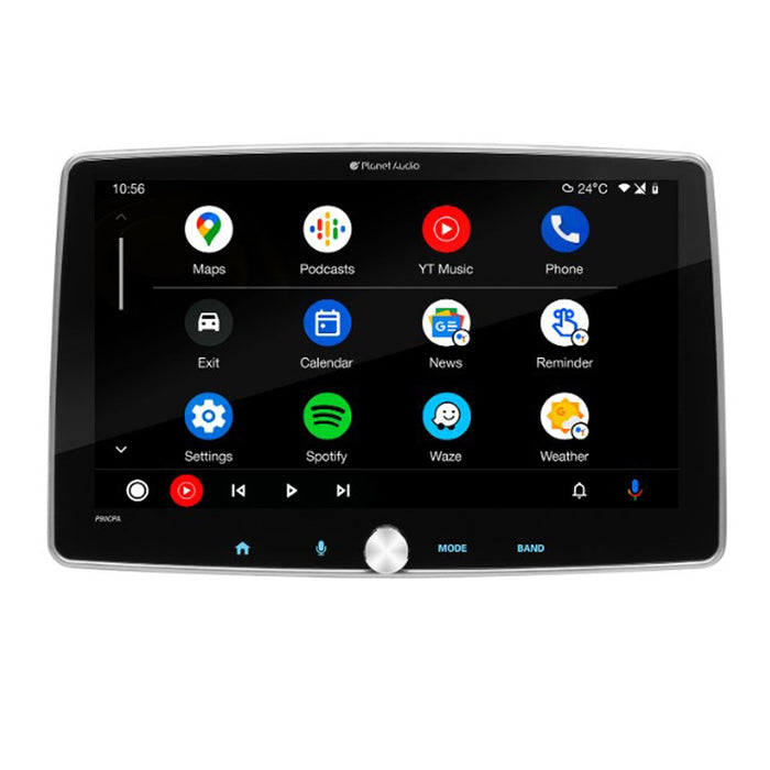 Planet Audio P90CPA 9.1" Car Multimedia Player with Android Auto and Apple CarPlay-Black