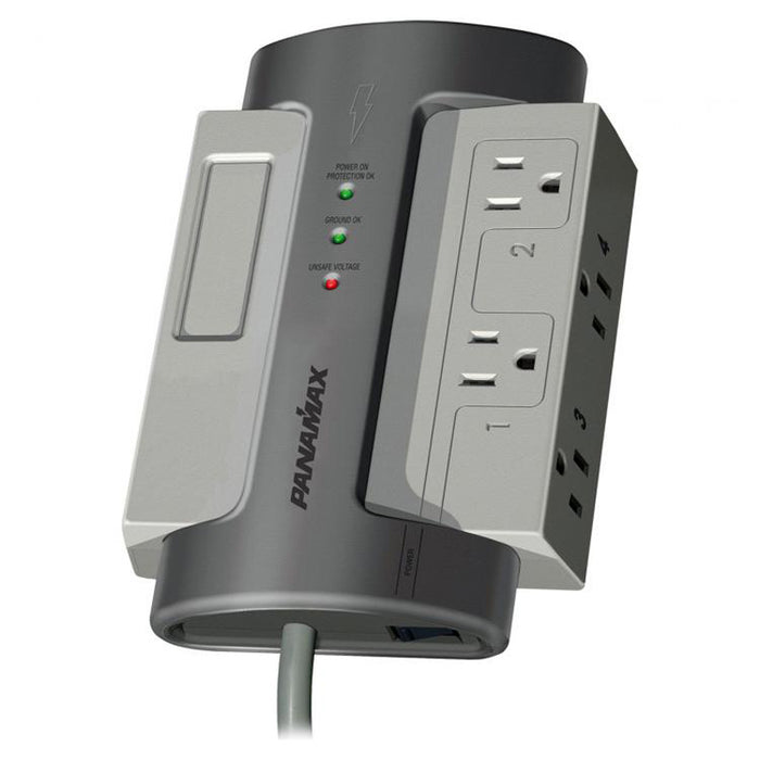 Panamax M4-EX 4 AC Outlet Surge Protector Noise Filtration 8 Feet Cord