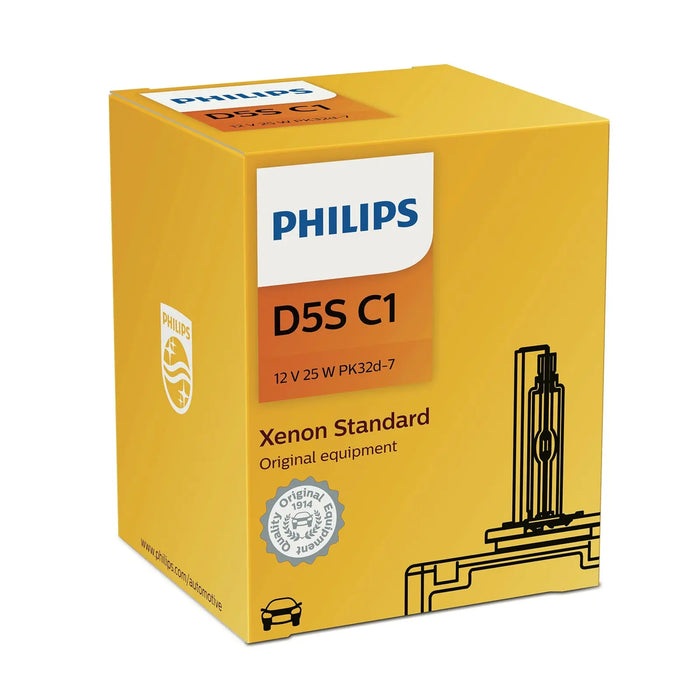 Philips D5S C1 25W 12V Xenon Standard HID Car Automotive Headlight Bulb (Pack of 1)