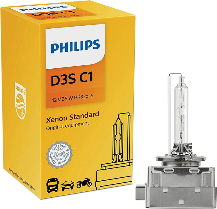 Philips D3S C1 35W 42V Xenon Standard HID Car Automotive Headlight Bulb (Pack of 1)