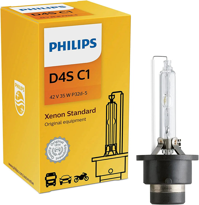 Philips D4S C1 35W 42V Xenon Standard HID Car Automotive Headlight Bulb (Pack of 1)