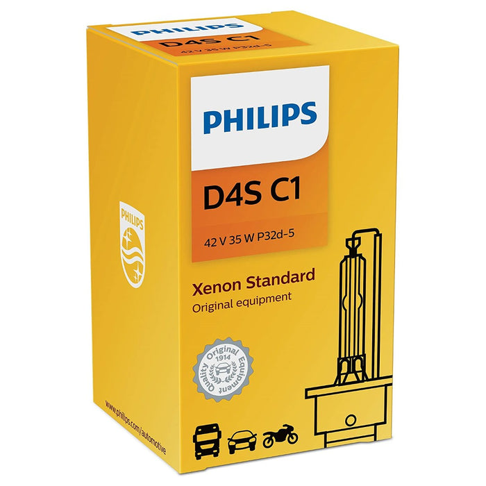 Philips D4S C1 35W 42V Xenon Standard HID Car Automotive Headlight Bulb (Pack of 1)