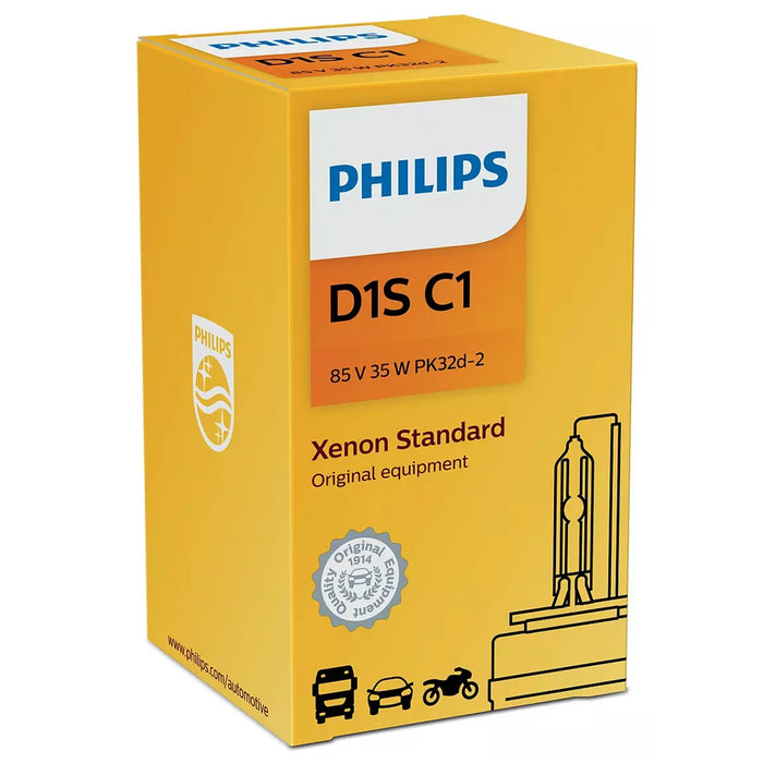 Philips D1S C1 35W 85V Xenon Standard HID Car Automotive Headlight Bulb (Pack of 1)