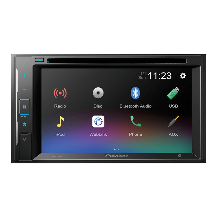Pioneer AVH-240EX 6.2" Multimedia Resistive Touchscreen DVD Receiver Bluetooth