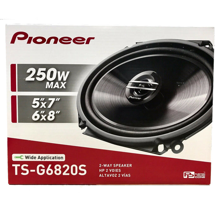 Pioneer TS-G6820S 6" x 8" Inch 250Watts Coaxial Car Audio Speakers 2Way G-Series