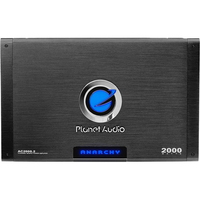 Planet Audio AC2000.2 ANARCHY 2-Channel Class A/B 2000 Watts Full Range Car Amplifier