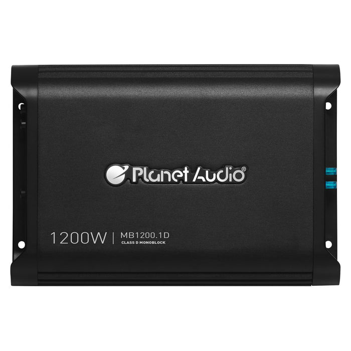 Planet Audio MB1200.1D Monoblock 1200W Class D Power Car Amp with Remote