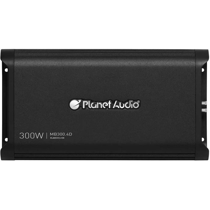 Planet Audio MB300.4D 4D Mini Bang 4 Channel 1200W Class D Power Car Amplifier