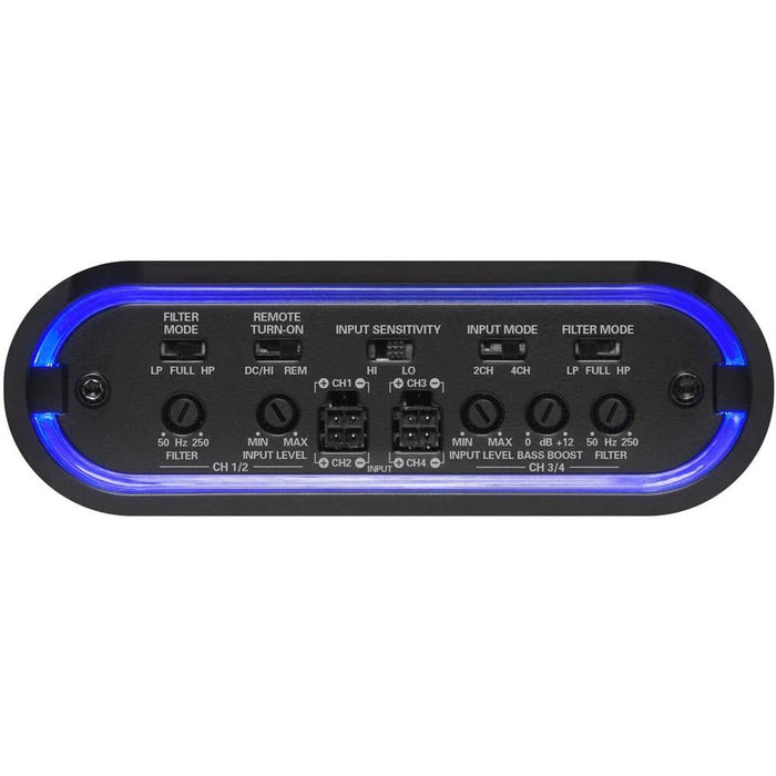 Planet Audio MB300.4D 4D Mini Bang 4 Channel 1200W Class D Power Car Amplifier