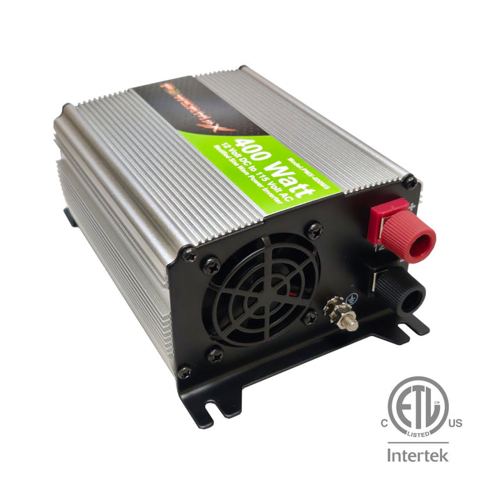 400W Power Inverter DC 12V to 110V AC Modified Sine Wave 2 Outlets Car Inverter with 2.1A USB Port