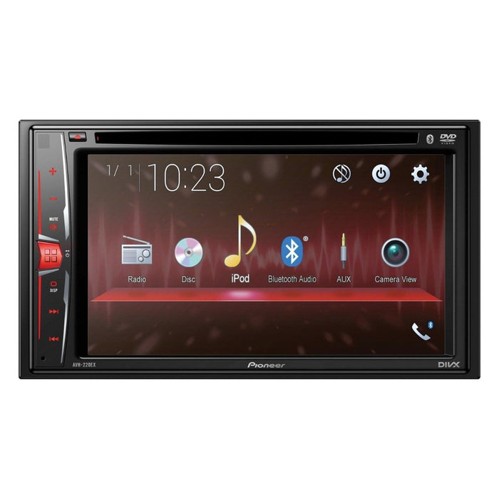 Pioneer AVH-220EX 2 DIN Multimedia DVD Receiver with 6.2" WVGA Clear Resistive Display