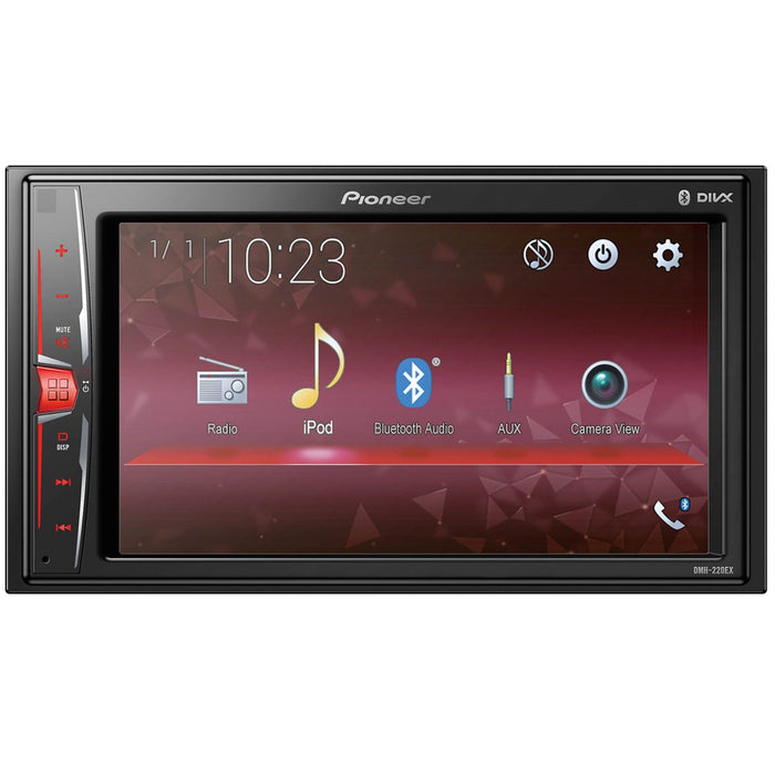 Pioneer DMH-220EX Bluetooth Digital Multimedia Receiver with 6.2" WVGA Touchscreen Display