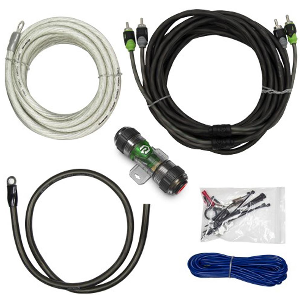 Raptor R5A4 Pro Series 1500W 4 AWG Amp Kit with RCA Cable Oxygen Free ...