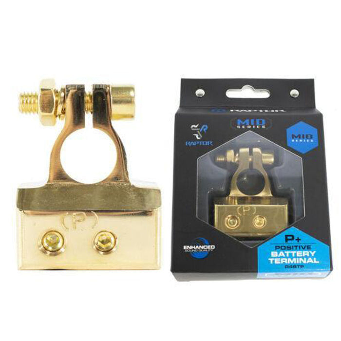 Raptor R4BTP HeavyDuty Positive Battery Terminal 1/0 4 & (2) 8 Gauge