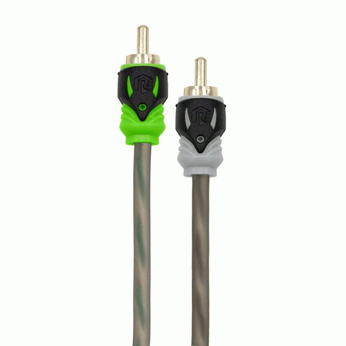 Raptor R5R10 Pro Series Visible Dual Twist 2-Channel RCA Interconnect Cable