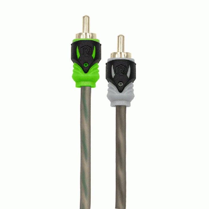 Raptor R5R14 PRO SERIES Visible Dual Twist Audio RCA Interconnect Cable