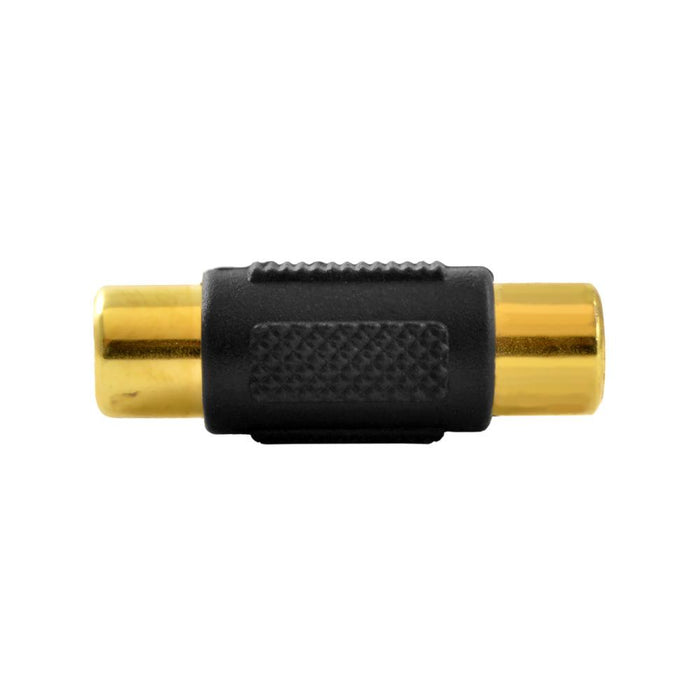 The Wires Zone Gold Plated Female to Female RCA Coupler Barrel 10 Pack