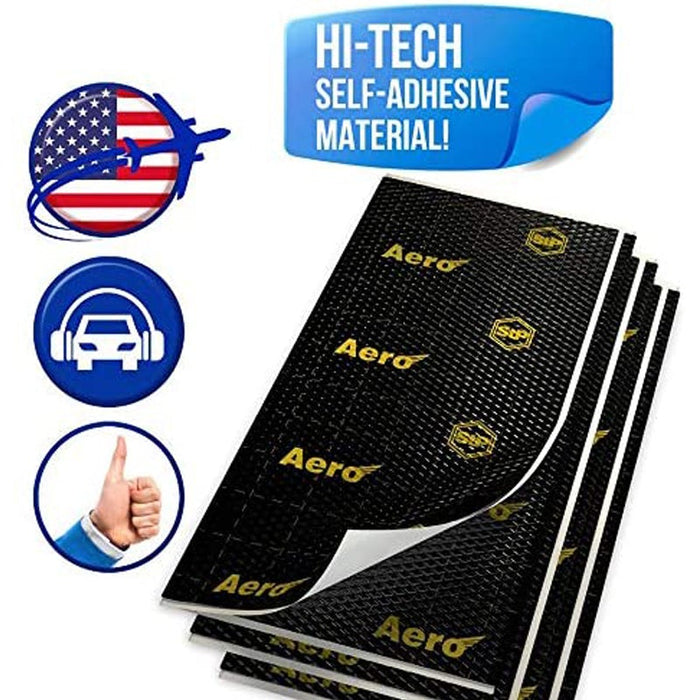 STP Black Aero 49 sqft 90 mil Sound Vibro Audio Deadening Adhesive Car Butyl Material