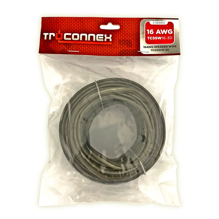 TruConnex TC5SW16-30 16 Gauge Full Spec OFC Speaker Wire 30ft Tinned Copper Wire