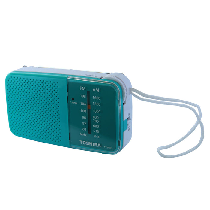 Toshiba TX-PR20 AM FM Pocket Portable Battery Operated Radio Tuning