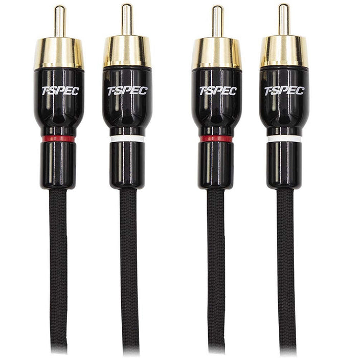 T-Spec V16RCA-1-52 V16 Series 2-Channel Gold-plated Copper RCA Audio Cables 1.5 Feet