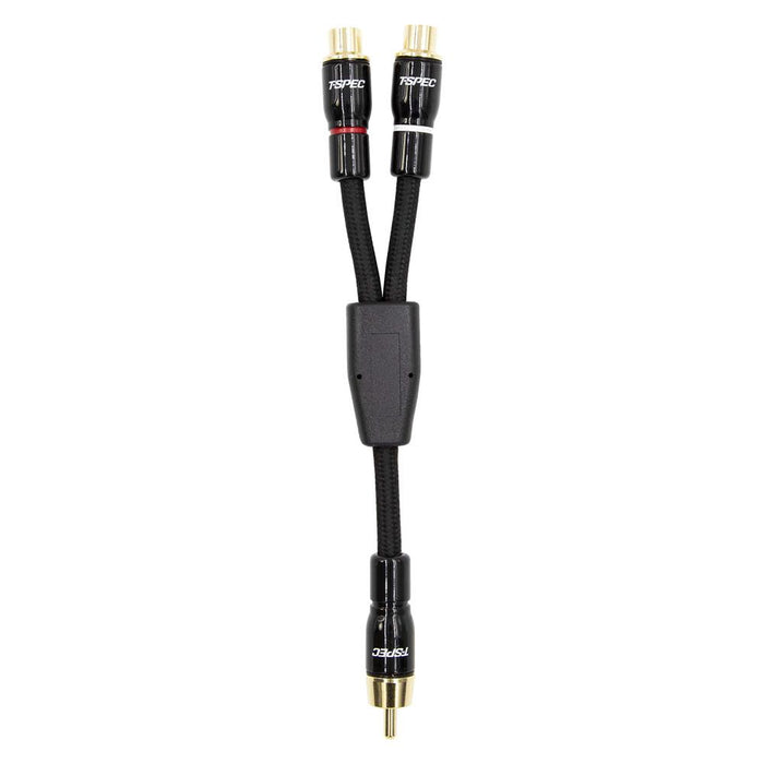 T-Spec V16RCA-Y2 V16 Series RCA Audio Cables 26AWG Gold-plated Copper 1 Male 2 Females