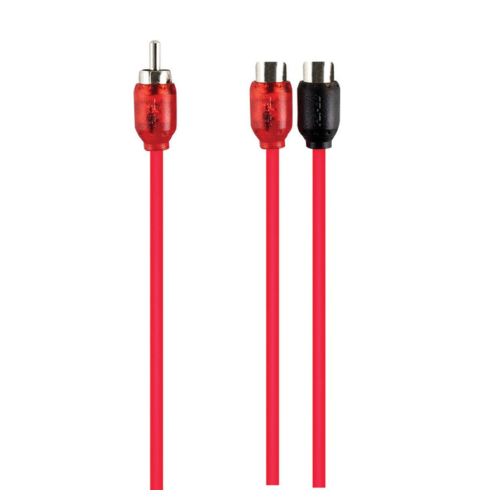 T-Spec V6RY1-10 RCA v6 Series 2-Channel 10" Audio Y Cable 1M-2F (10 pack)