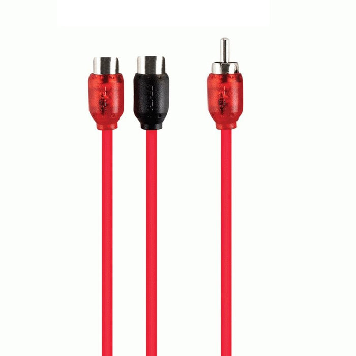T-Spec V6RY2-10 RCA v6 Series 2-Channel 10" Audio Y Cable 1M-2F (10 pack)