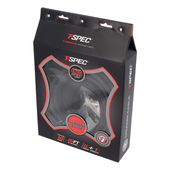 T-Spec VSW1118 20ft. 18 Gauge 11 Conductor Flexible OFC Speaker Cable