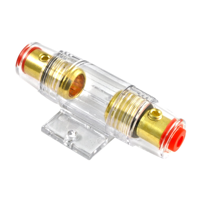 Gold Plated Universal 4 or 8 Gauge Input/Output Inline AGU Fuse Holder