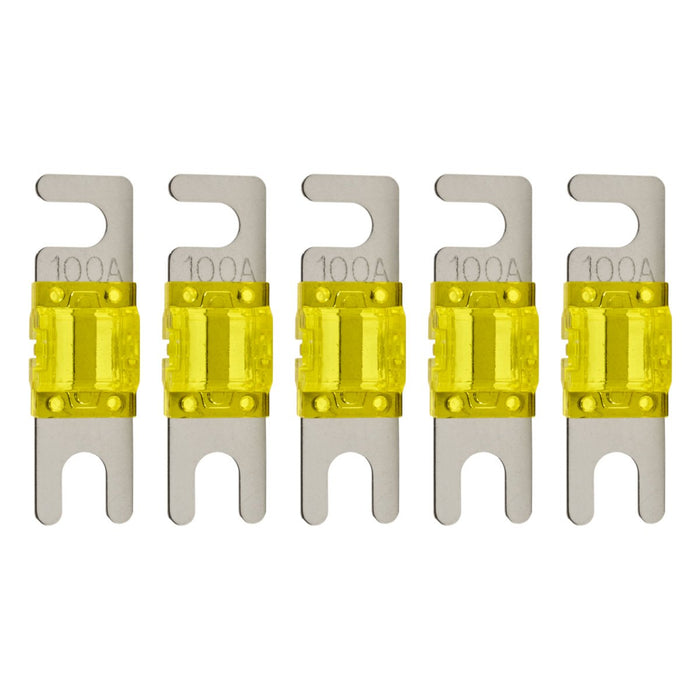 High-quality Nickel Plated 60-200 Amp Mini ANL Fuse (5 pack)