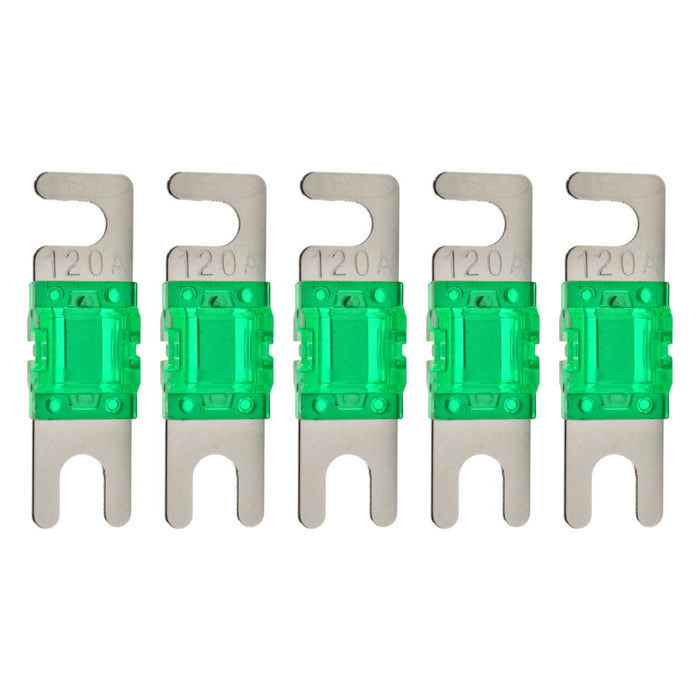 High-quality Nickel Plated 60-200 Amp Mini ANL Fuse (5 pack)
