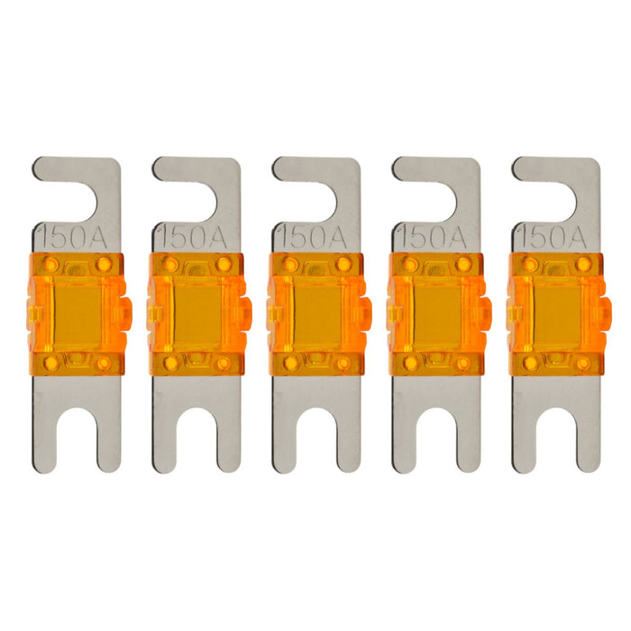 High-quality Nickel Plated 60-200 Amp Mini ANL Fuse (5 pack)