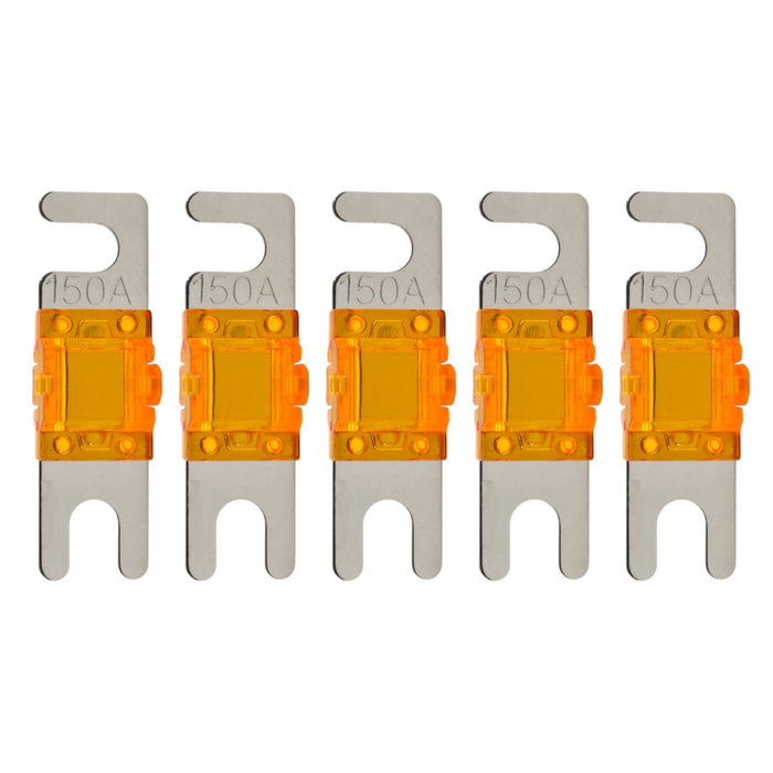 High-quality Nickel Plated 60-200 Amp Mini ANL Fuse (5 pack)