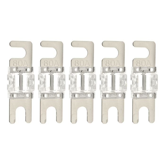 High-quality Nickel Plated 60-200 Amp Mini ANL Fuse (5 pack)