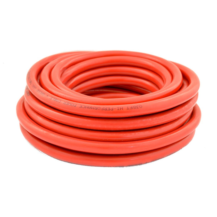 4 Gauge 25ft OFC Power Cable Oxygen-Free Copper Ground Wire (4 AWG Red 25-feet)