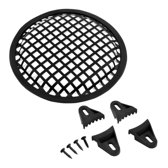 The Wires Zone 6 Inch Durable Steel Mesh Speaker Subwoofer Grill Waffle Style w/ Clips