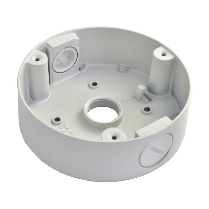 Round Outdoor Universal Aluminum Security Camera Junction Box for 121-129mm Diameter