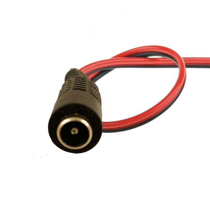 Female Power Pigtail DC 5.5mm x 2.1mm Connector For CCTV Cam LED Strips and more