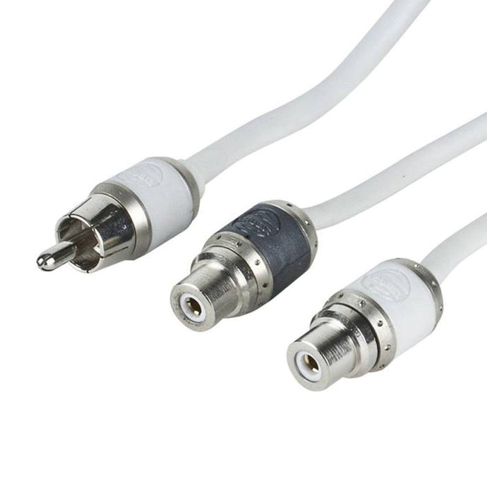 T-Spec V10RY2 v10 Series 2-Channel Marine Grade RCA Quad Twist 1 Male to 2 Females Audio Cable