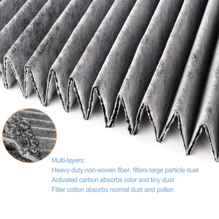 Cabin Air Filter with Activated Carbon Replacement for Toyota/Lexus/Scion/Subaru