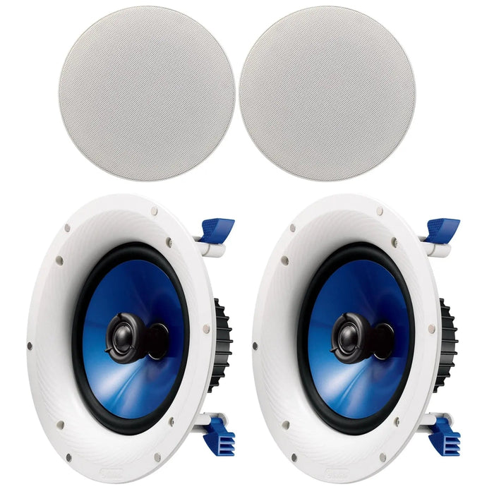 Yamaha NS-IC800 8" 2-Way 140W Coaxial In-ceiling Speakers Slim Design (Pair) Yamaha