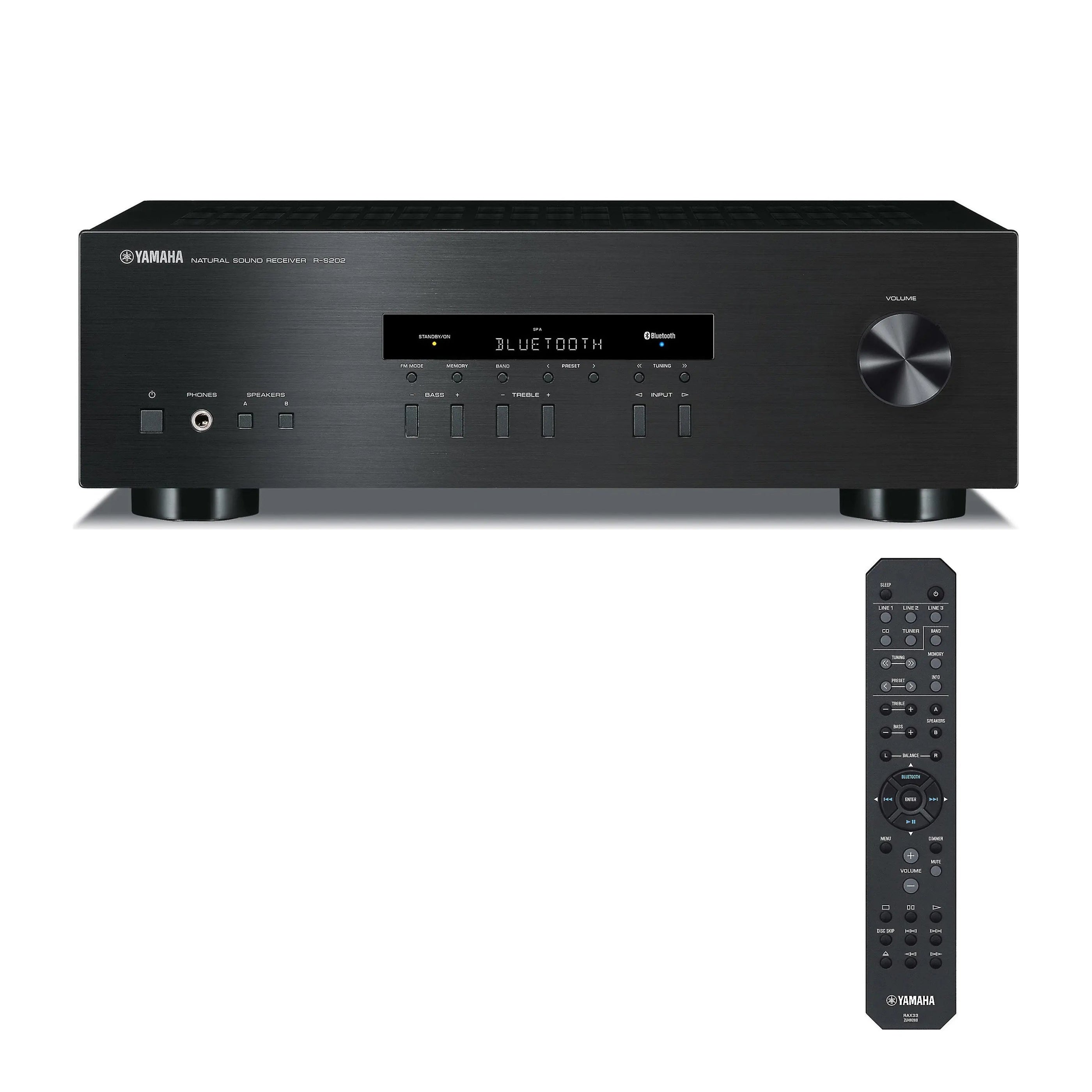 Yamaha R-S202 2-Channel Natural Sound Stereo Receiver with Bluetooth 4 ...