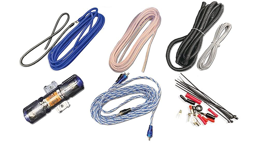 Blaupunkt AMK400 4 Gauge OFC 3200W Max Power Complete Car Amplifier Wiring Kit