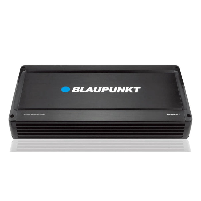 Blaupunkt AMP5000D 5000W Car Amplifier 1 Monoblock Class D with Remote Subwoofer Level Control