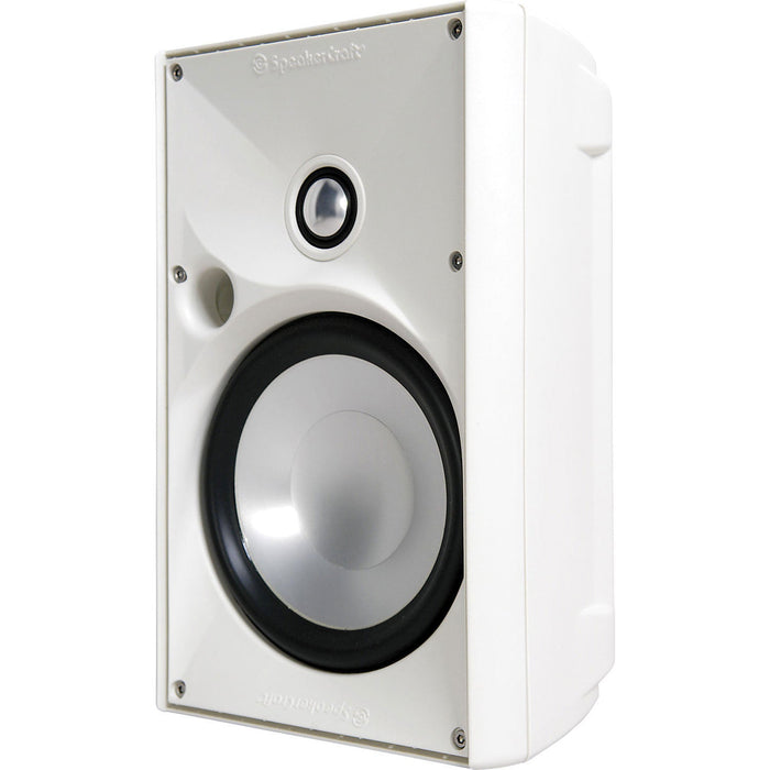 SpeakerCraft OE6 Three White 6" 125W Aluminum Cone Woofer with Rubber Surround Indoor/Outdoor Speaker (each)