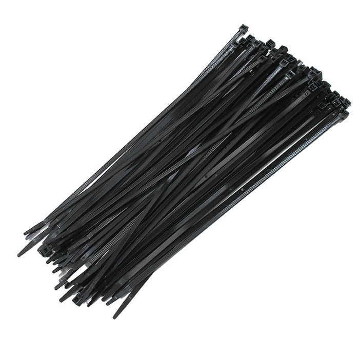 The Install Bay BCT11 Black 11" Cable Zip Ties 50 Lb (100/pack)