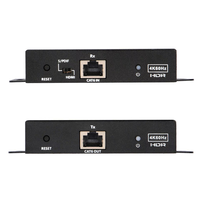 4K HDMI Extender Over Single CAT-6 Cable 4K UHD 60Hz HDR Bi-directional IR