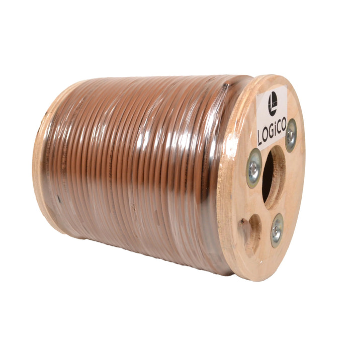 Logico TRW1806-500 18/6 Thermostat Wire 18 Gauge Solid Copper CMR Heating HVAC AC Cable 500FT Sunlight Resistant